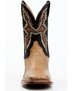 Dan Post Men's Taupe Water Snake Exotic Western Boots - Broad Square Toe  -Ariat Western Outlet Store 2000354881 251 P4