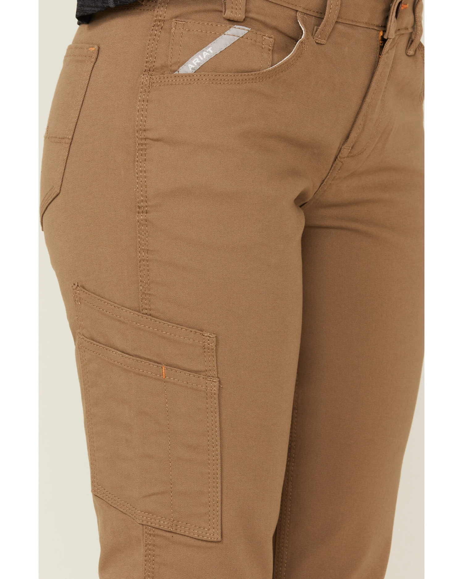 Ariat Women's Rebar Field Khaki DuraStretch Made Tough Straight Leg Work Pants 2 Ariat Women's Rebar Field Khaki DuraStretch Made Tough Straight Leg Work Pants - Image 2