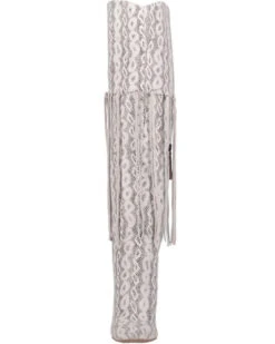 Dingo Women's Kitty Kat Snake Print Fringe Tall Western Boot - Pointed Toe -Ariat Western Outlet Store 2000356787 100 P4