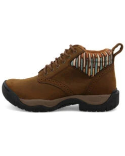 Twisted X Women's 4" All Around Lace-Up Hiking Multi Brown Work Boot - Round Toe  -Ariat Western Outlet Store 2000356831 200 P3