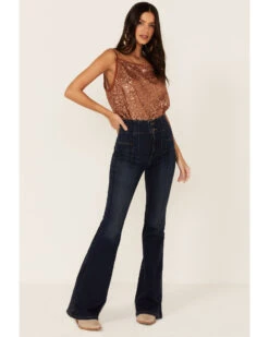 Free People Women's Shimmer & Shine Sequins Bodysuit -Ariat Western Outlet Store 2000357151 662 P4
