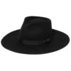 Shyanne Women's Stiff Brim Grossgrain Wool Felt Fedora Hat 