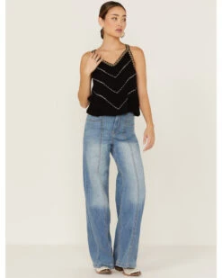 Shyanne Women's Southwestern Embroidered V-Neck Cami -Ariat Western Outlet Store 2000358572 001 P4