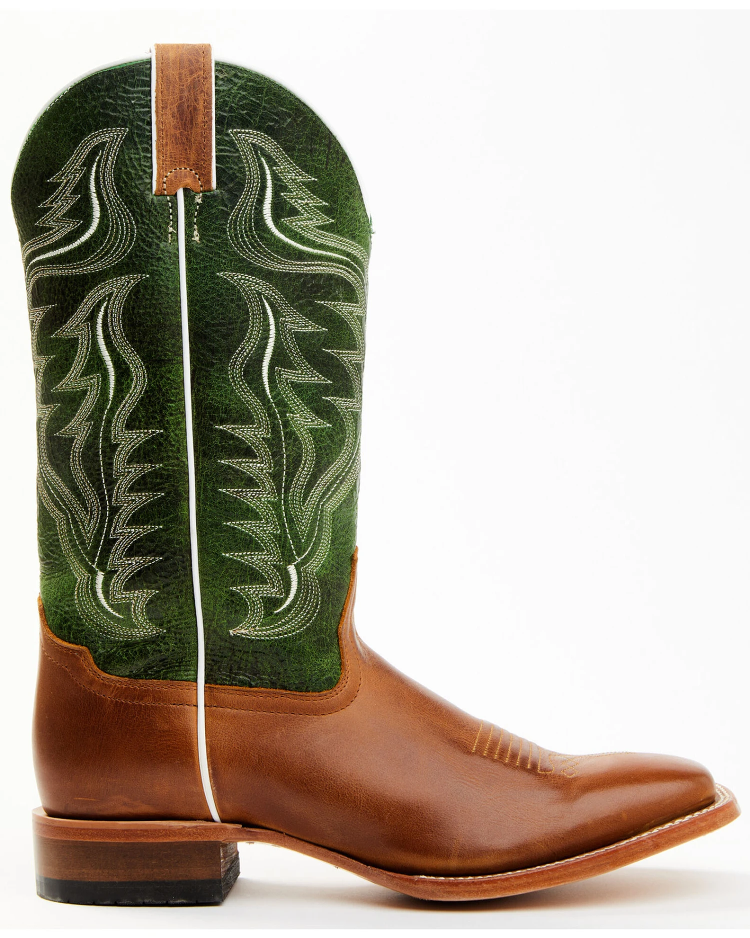 Cody James Men's Peridot Green Leather Western Boots - Broad Square Toe 2 Cody James Men's Peridot Green Leather Western Boots - Broad Square Toe - Image 2