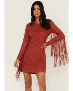 Idyllwind Women's Fairlane Crochet Fringe Dress