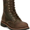 Chippewa Men's Wood Classic 2.0 8" Lace-Up Soft Work Boots - Round Toe 