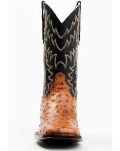 Cody James Men's Full Quill Cognac Ostrich Exotic Western Boots - Broad Square Toe  -Ariat Western Outlet Store 2000359772 001 P4