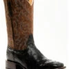 Cody James Men's Saddle Black Full-Quill Ostrich Exotic Western Boots - Broad Square Toe 
