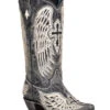 Corral Women's Cross & Wings Overlay Western Boots - Snip Toe
