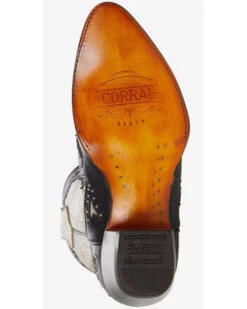 Corral Women's Black Overlay & Studs Western Boots - Pointed Toe -Ariat Western Outlet Store 2000360137 944 P6