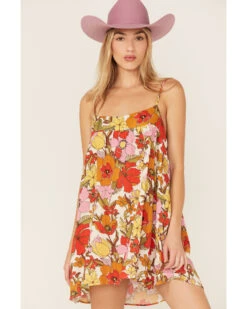 Show Me Your Mumu Women's Oasis Floral Print Mini Dress