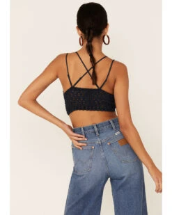 Wishlist Women's Strappy Lace Applique Scallop Lace Bralette  -Ariat Western Outlet Store 2000361455 410 P3