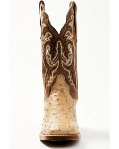 Dan Post Women's Exotic Full Quill Ostrich Western Boots - Broad Square Toe -Ariat Western Outlet Store 2000361559 295 P4