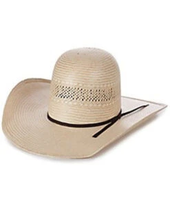Rodeo King Tan & Ivory 25X Fort Worth Shantung Straw Western Hat 