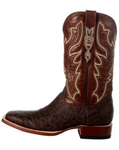 Tanner Mark Men's Exotic Elephant Print Western Boots - Broad Square Toe -Ariat Western Outlet Store 2000363904 203 P3