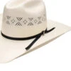 Resistol Men's 20X Natural Wright Cody Cord Band Western Straw Hat 