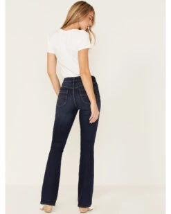 Cleo + Wolf Women's Dark Wash Stretch High Rise Modern Bootcut Jeans -Ariat Western Outlet Store 2000364992 400 P3