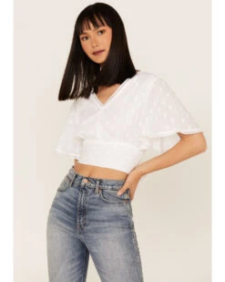 Talisman Women's Venus Swiss Dot Crop Top