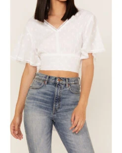 Talisman Women's Venus Swiss Dot Crop Top -Ariat Western Outlet Store 2000365269 100 P3