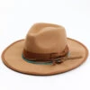 Shyanne Women's Rancher Tonal Ribbons & Turquoise Bead Fedora Hat