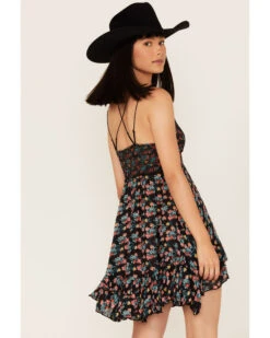 Free People Women's Adella Floral Print Sleeveless Slip Dress -Ariat Western Outlet Store 2000366150 001 P4