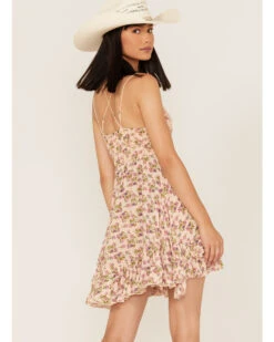 Free People Women's Adella Floral Print Sleeveless Slip Dress -Ariat Western Outlet Store 2000366151 650 P4