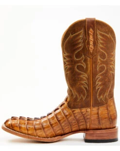 Cody James Men's Caiman Cognac 12" Exotic Western Boots - Broad Square Toe  -Ariat Western Outlet Store 2000366182 280 P3