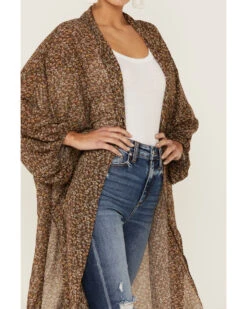 Beyond The Radar Women's Floral Chiffon Duster Maxi Kimono -Ariat Western Outlet Store 2000366192 200 P3