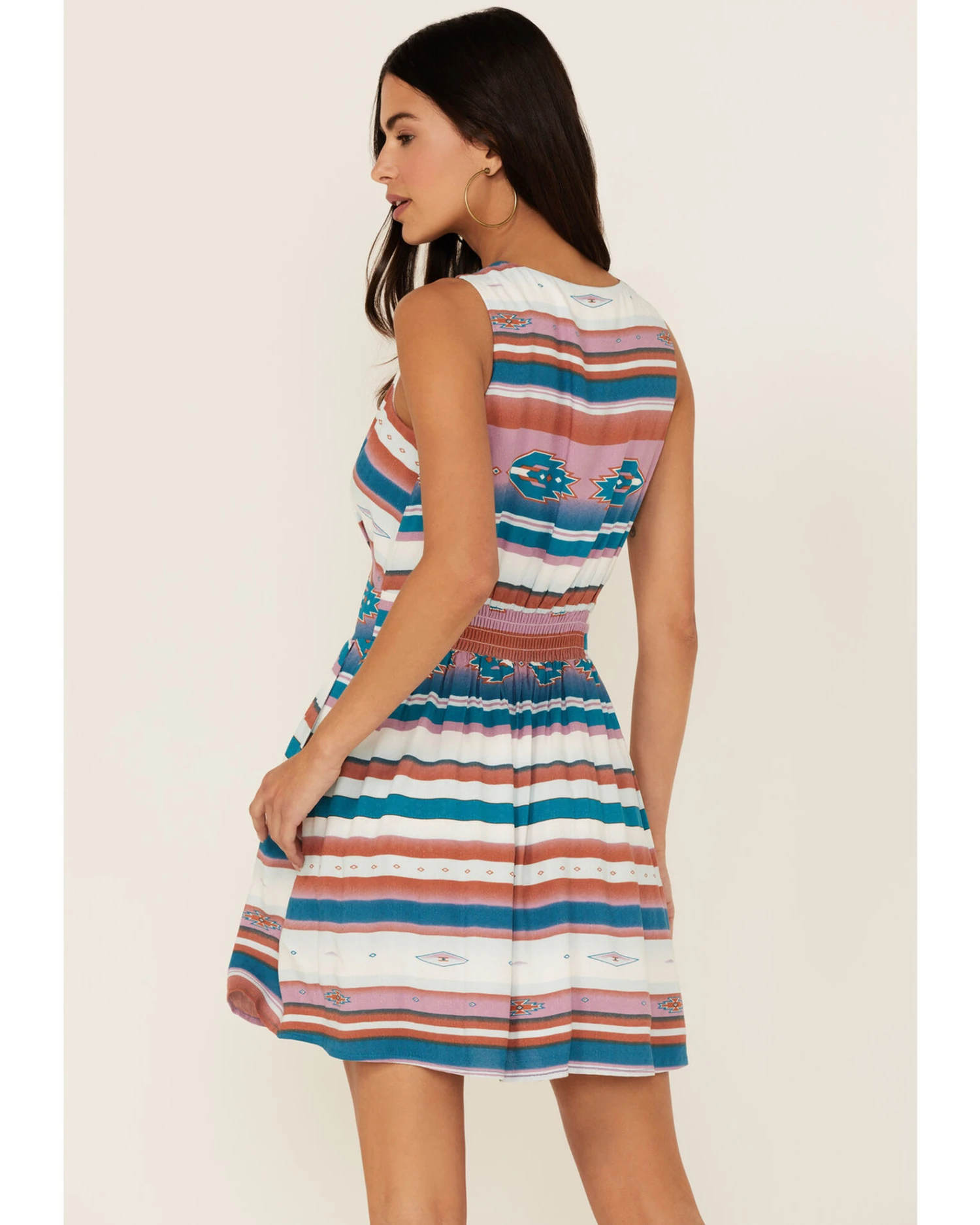 Idyllwind Women's Southwestern Print Sleeveless Dress 4 Idyllwind Women's Southwestern Print Sleeveless Dress - Image 4