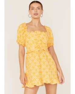 Show Me Your Mumu Women's Sophie Floral Print Mini Dress