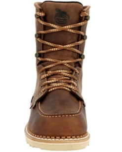 Georgia Boot Men's 8" Waterproof Wedge USA Lace-Up Boots - Moc Toe -Ariat Western Outlet Store 2000368691 200 P4