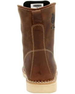 Georgia Boot Men's 8" Waterproof Wedge USA Lace-Up Boots - Moc Toe -Ariat Western Outlet Store 2000368691 200 P5