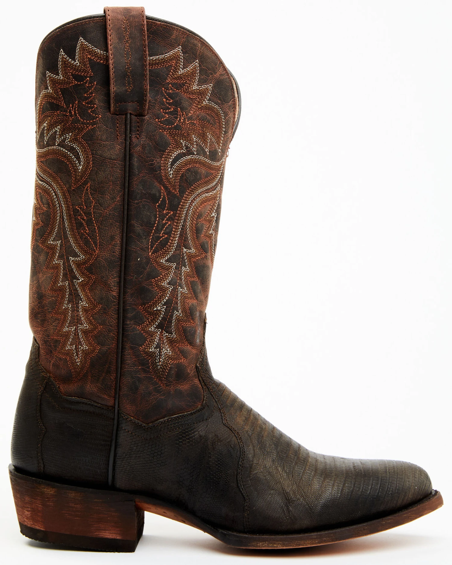 Dan Post Men's Exotic Teju Lizard Leather Tall Western Boots - Round Toe 2 Dan Post Men's Exotic Teju Lizard Leather Tall Western Boots - Round Toe - Image 2