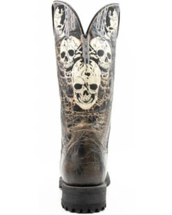 Dan Post Men's Skulls Motorcycle Western Boot - Square Toe -Ariat Western Outlet Store 2000371083 001 P4
