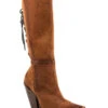 Dan Post Women's Corsette Back Lace Tall Western Leather Boots - Snip Toe