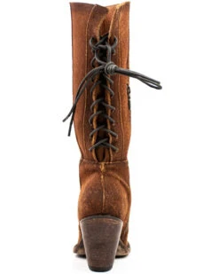 Dan Post Women's Corsette Back Lace Tall Western Leather Boots - Snip Toe -Ariat Western Outlet Store 2000371097 600 P5