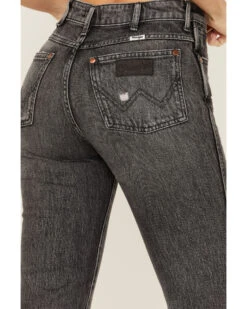 Wrangler Women's Dark Wash High Rise Distressed Wild West Straight Jeans 7 Wrangler Women's Dark Wash High Rise Distressed Wild West Straight Jeans -Ariat Western Outlet Store 2000371282 001 P4