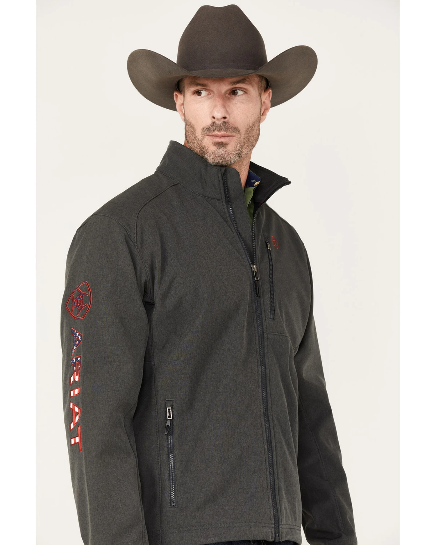 Ariat Men's Logo 2.0 Americana Softshell Jacket 2 Ariat Men's Logo 2.0 Americana Softshell Jacket - Image 2