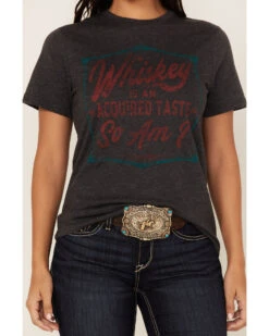 Wrangler Women's Whiskey Acquired Taste Graphic Tee -Ariat Western Outlet Store 2000372292 001 P3