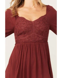 Shyanne Women's Embroidered Mesh Dot Poet Sleeve Midi Dress 6 Shyanne Women's Embroidered Mesh Dot Poet Sleeve Midi Dress -Ariat Western Outlet Store 2000372975 646 P3