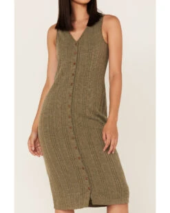 Cleo + Wolf Women's Ribbed Tank Midi Dress -Ariat Western Outlet Store 2000373299 370 P3