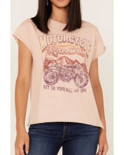 Cleo + Wolf Women's Motorcycle Raceway Vintage Graphic Tee -Ariat Western Outlet Store 2000373301 840 P3
