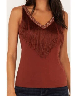 Idyllwind Women's Songstress Embroidered Fringe Tank Top -Ariat Western Outlet Store 2000373623 213 P3