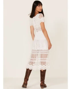 Maia Bergman Women's Surya Eyelet Lace Midi Dress -Ariat Western Outlet Store 2000373862 100 P4