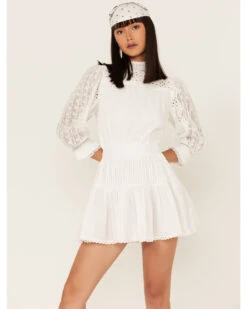 Maia Bergman Women's Nao Lace Tiered Mini Dress -Ariat Western Outlet Store 2000373865 100 P4