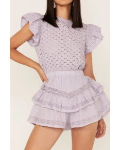 Maia Bergman Women's Raksha Eyelet Romper -Ariat Western Outlet Store 2000373866 500 P3