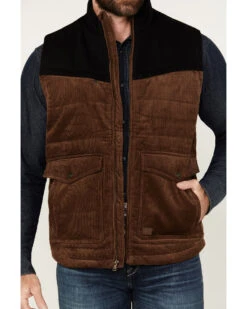 Cody James Men's Waren Corduroy Puffer Vest -Ariat Western Outlet Store 2000373954 200 P3