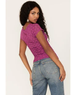 Free People Women's Keep It Simple Lace Short Sleeve Top 7 Free People Women's Keep It Simple Lace Short Sleeve Top -Ariat Western Outlet Store 2000374742 555 P4