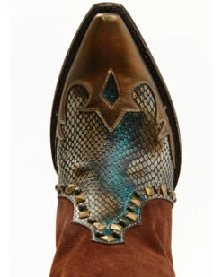 Idyllwind Women's Leap Snake Suede Leather Western Boots - Snip Toe  -Ariat Western Outlet Store 2000374780 200 P6