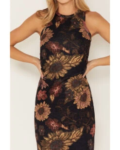 Cleo + Wolf Women's Sheer Floral Print Tank Dress 6 Cleo + Wolf Women's Sheer Floral Print Tank Dress -Ariat Western Outlet Store 2000375137 001 P3